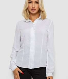 Блуза классическая, цвет белый, 230R08-2