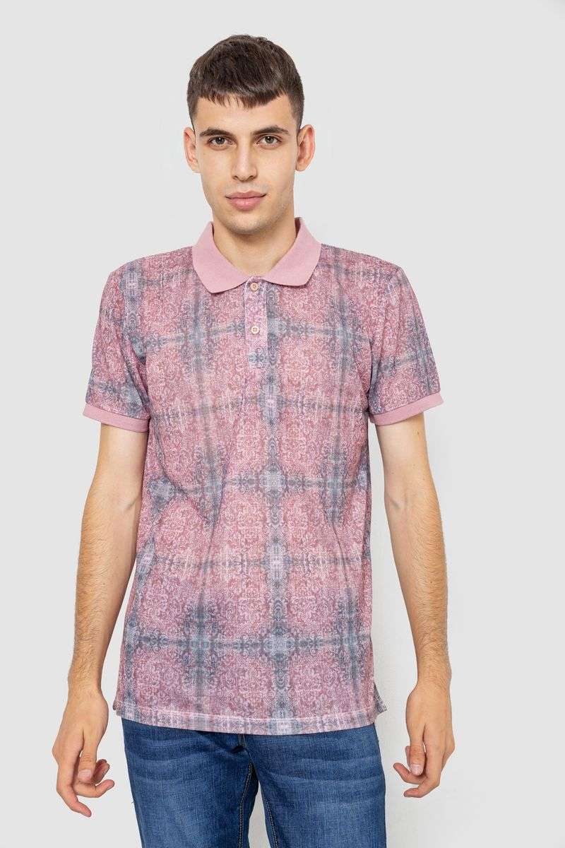 Поло мужское с принтом