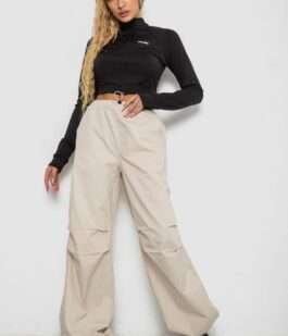 Брюки карго женские, цвет светло-бежевый, 238R5333