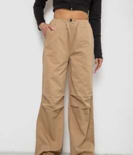 Брюки карго женские, цвет бежевый, 238R5333