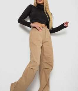 Брюки карго женские, цвет бежевый, 238R5333