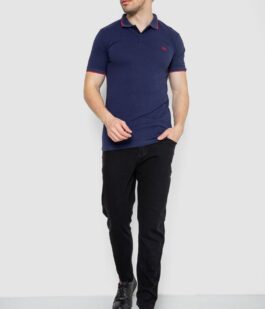 Поло мужское котоновое, цвет темно-синий, 247R301