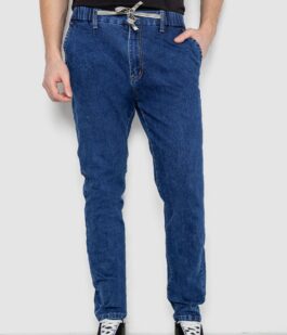 Джинсы мужские на резинке, цвет синий, 244R8064