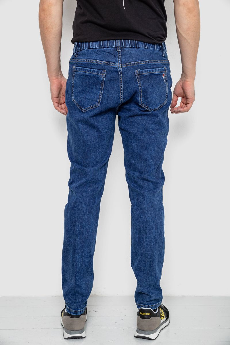 Джинсы мужские на резинке, цвет синий, 244R8064 — изображение 4