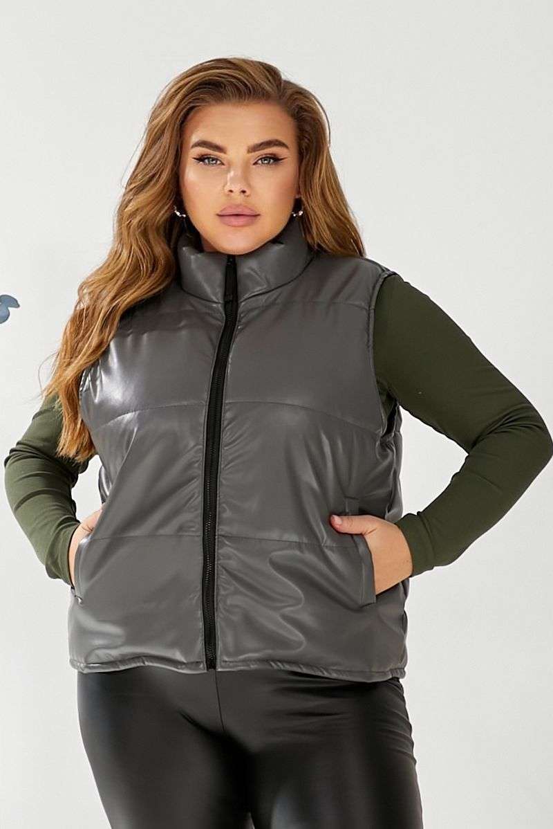 Жилет женский демисезонный экокожа