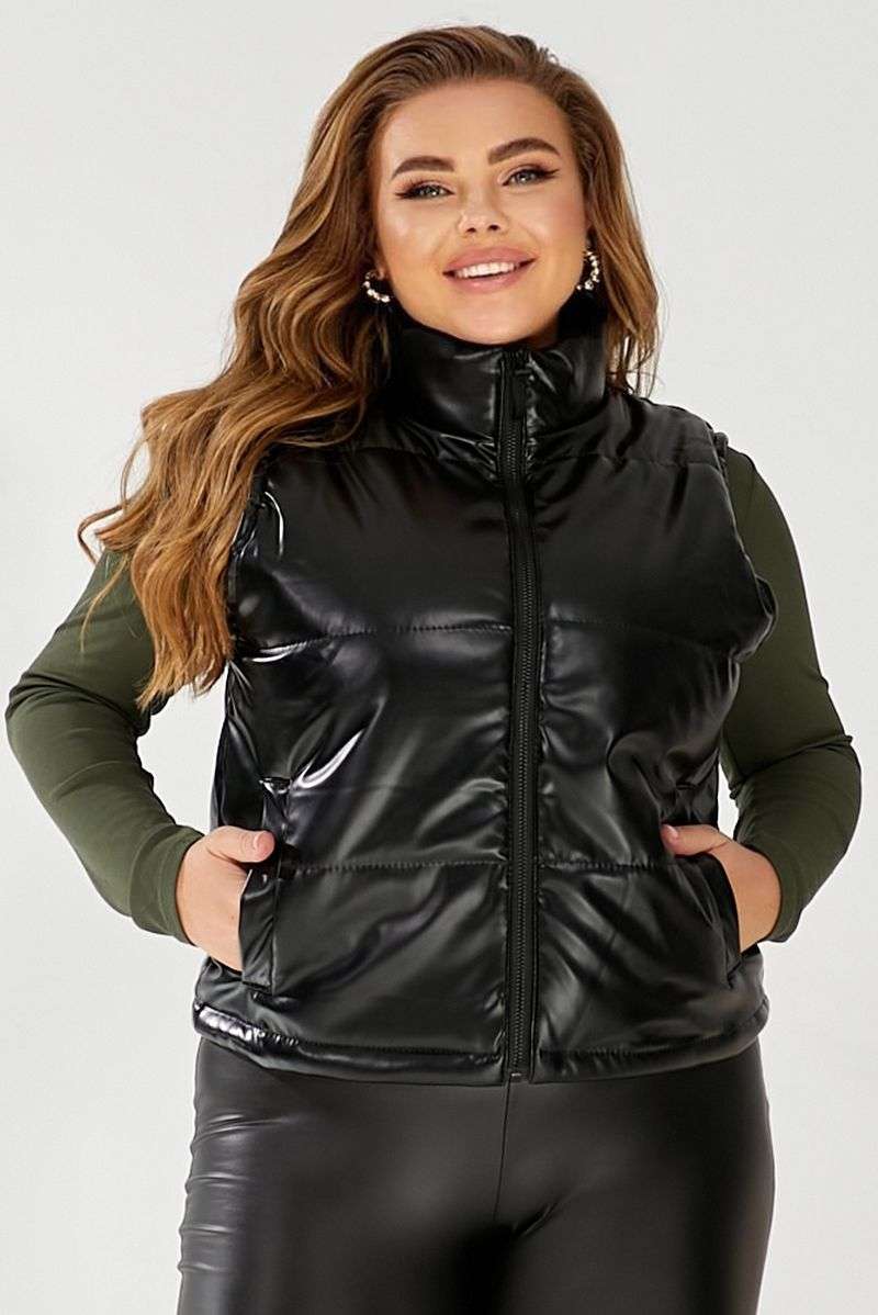 Жилет женский демисезонный экокожа