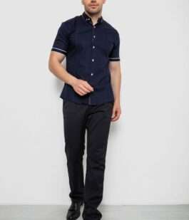 Рубашка мужская 214R7007, цвет Синий