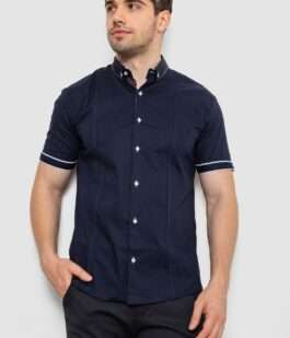 Рубашка мужская 214R7007, цвет Синий