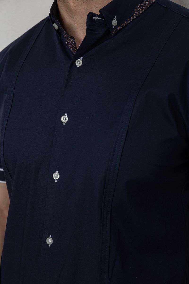 Рубашка мужская 214R7007, цвет Синий — изображение 5