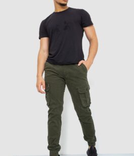 Брюки карго мужские, цвет хаки, 244R2073