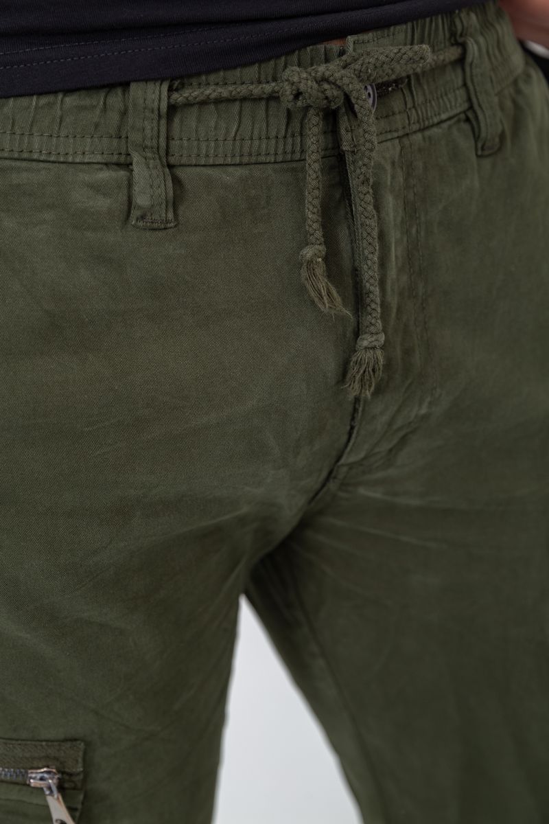 Брюки карго мужские, цвет хаки, 244R2073 — изображение 5
