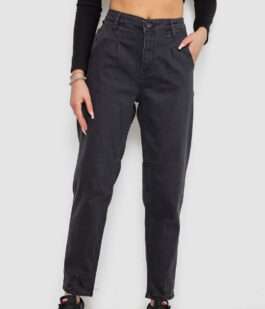 Джинсы женские MOM, цвет темно-серый, 244R1222