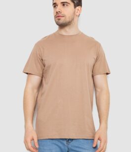 Футболка мужская базовая, цвет бежевый, 244R20603