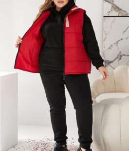 Жилет женский демисезонный, цвет красный, 257R95