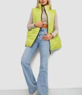 Жилет женский демисезонный, цвет фисташковый, 257R95