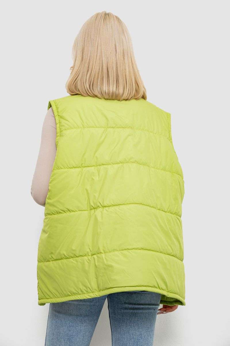 Жилет женский демисезонный, цвет фисташковый, 257R95 — изображение 4