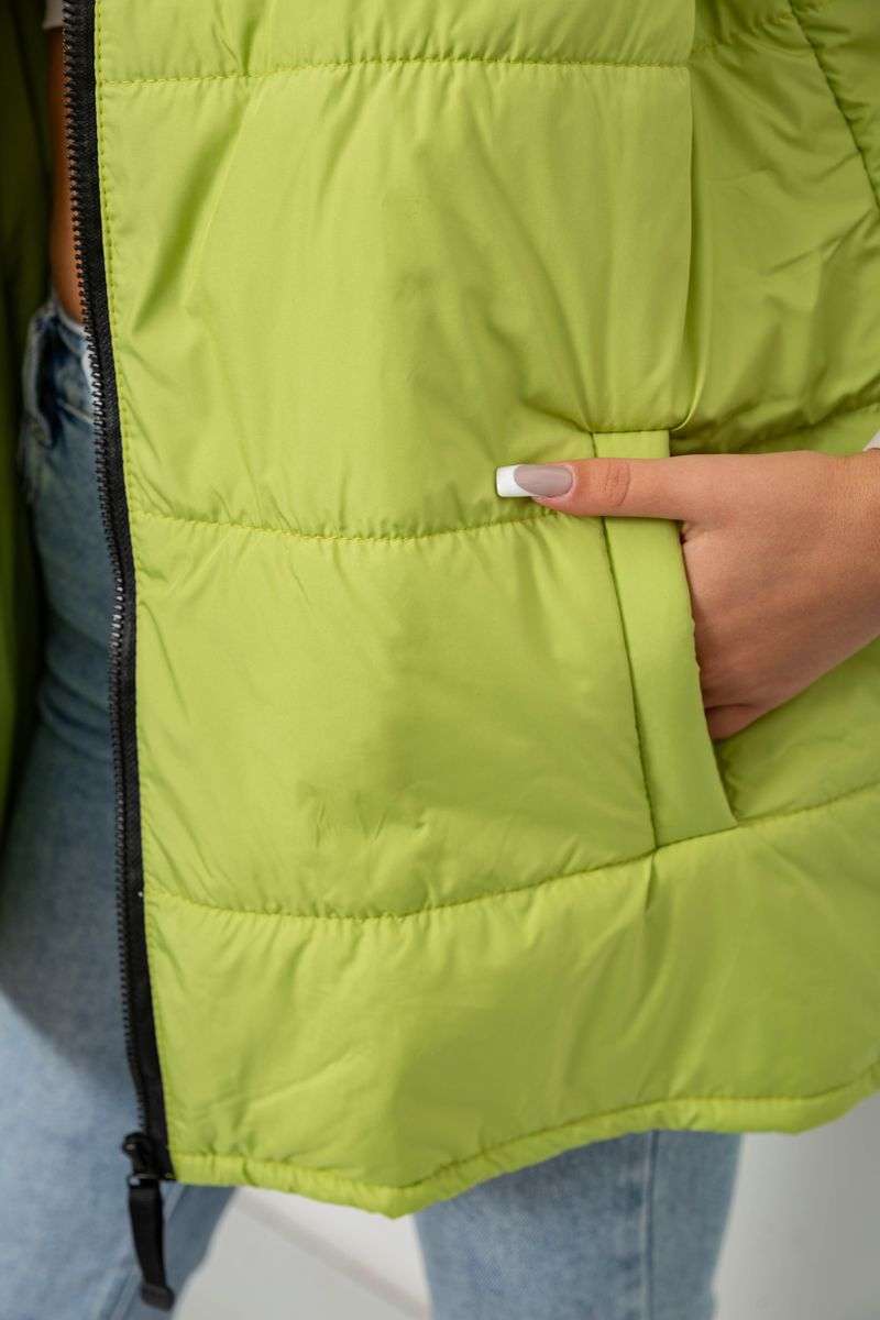 Жилет женский демисезонный, цвет фисташковый, 257R95 — изображение 6