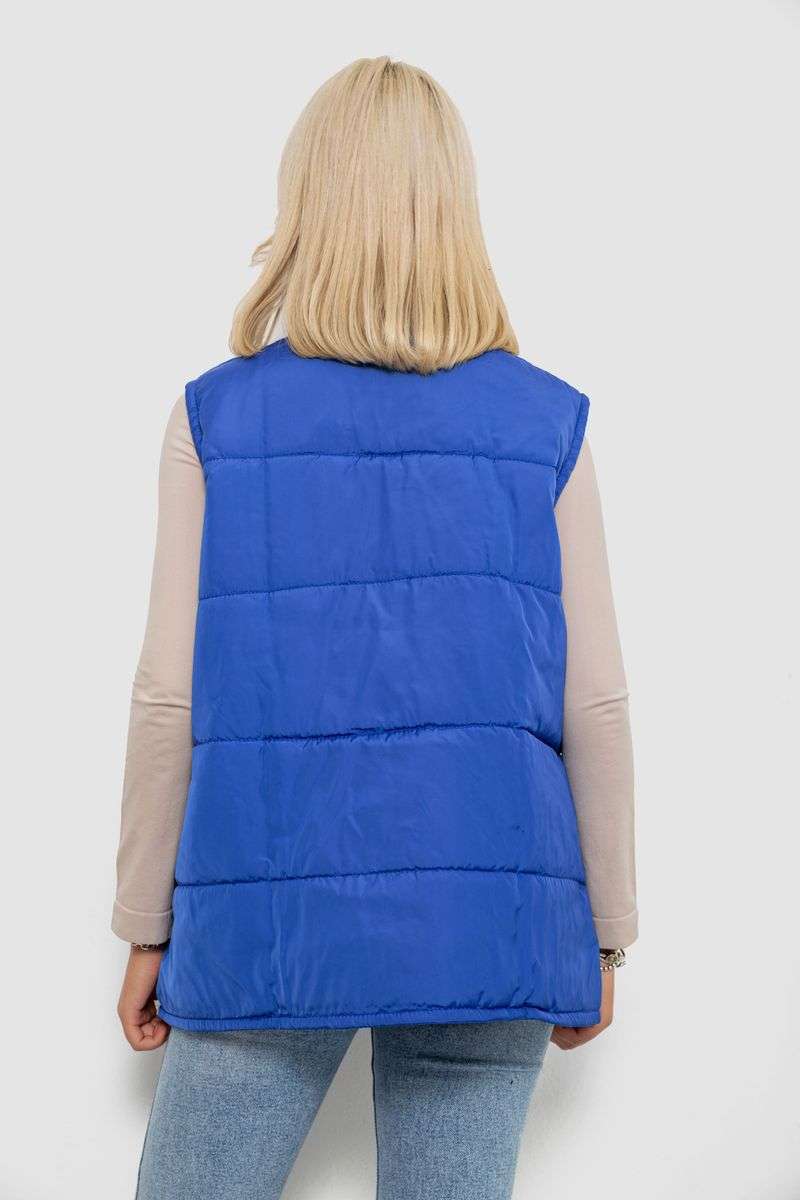 Жилет женский демисезонный, цвет электрик, 257R95 — изображение 4