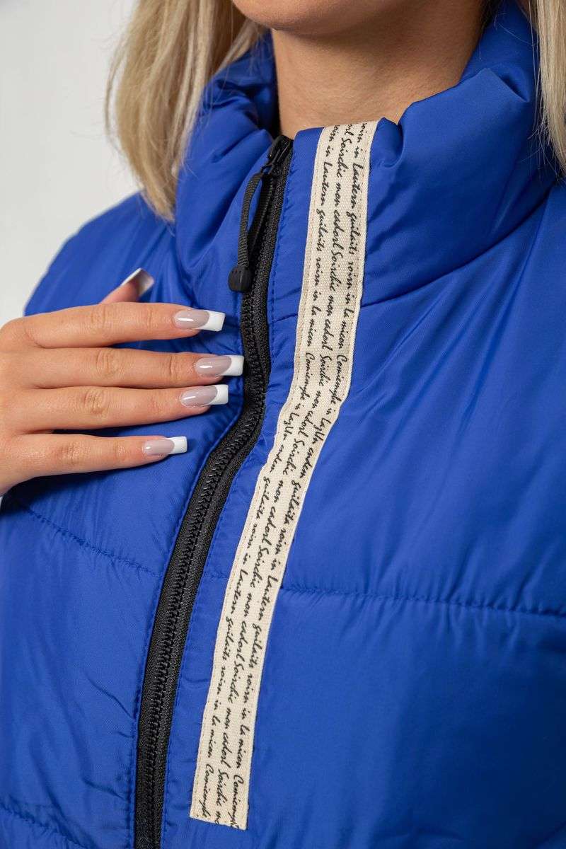 Жилет женский демисезонный, цвет электрик, 257R95 — изображение 5