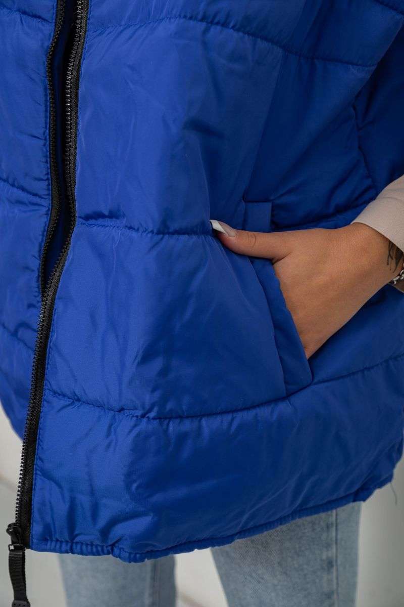 Жилет женский демисезонный, цвет электрик, 257R95 — изображение 6