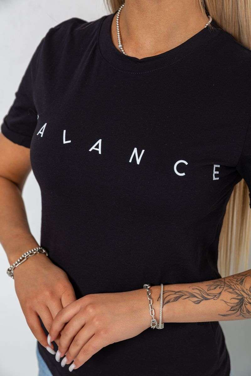 Футболка женская с принтом, цвет черный, 238R57400 — изображение 5