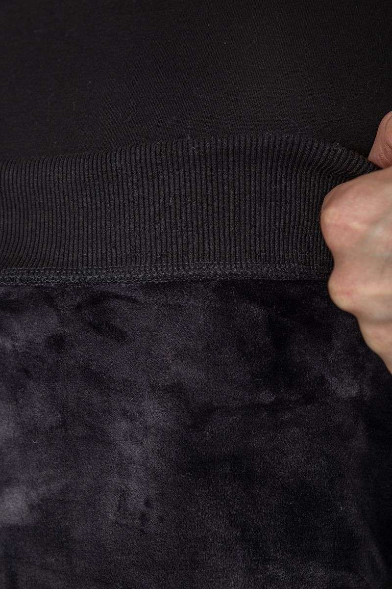 Свитшот мужской утепленный, цвет черный, 242R054 — изображение 6