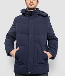 Куртка мужская зимняя удлиненная, цвет синий, 241R2022-21