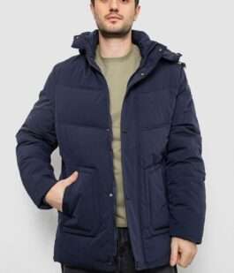 Куртка мужская зимняя удлиненная, цвет синий, 241R2022-21