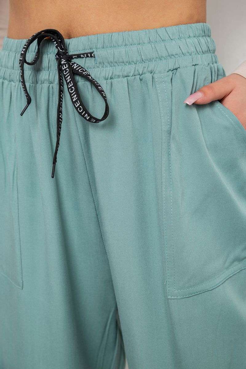 Штаны женские катоновые, цвет оливковый, 244RLE-075 — изображение 5