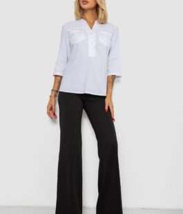 Блуза однотонная, цвет белый, 230R96-15