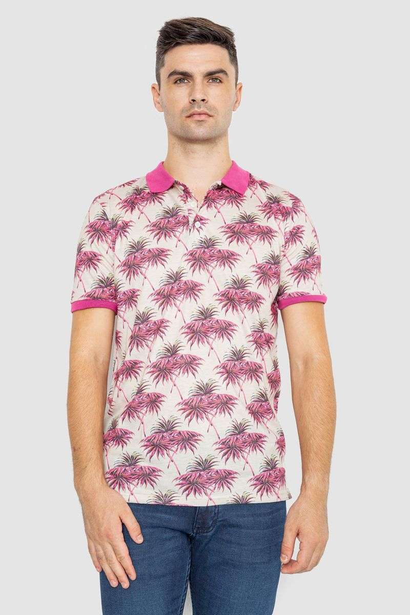 Поло мужское с принтом