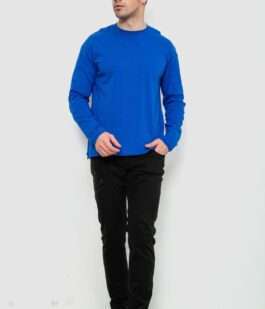 Лонгслив мужской однотонный, цвет электрик, 102R3308