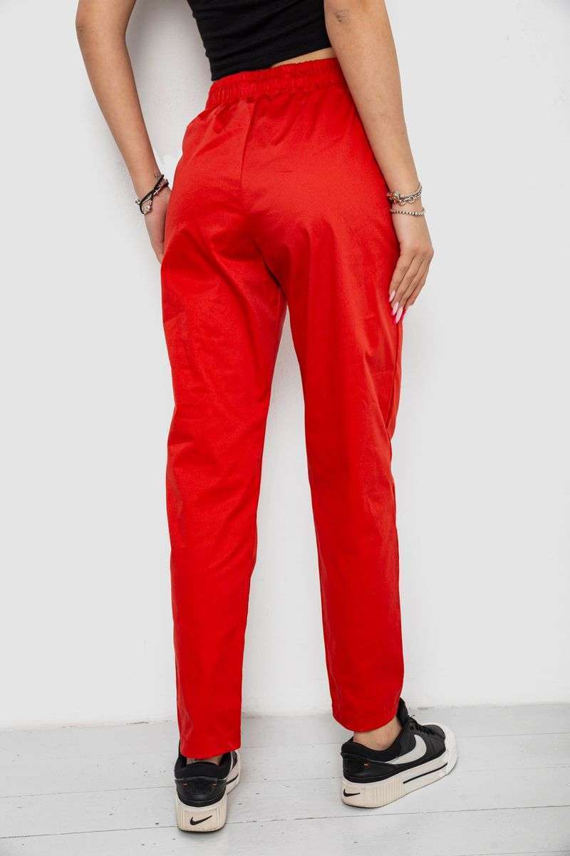 Брюки женские, цвет красный, 238R316 — изображение 4