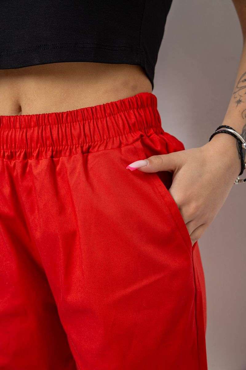 Брюки женские, цвет красный, 238R316 — изображение 5