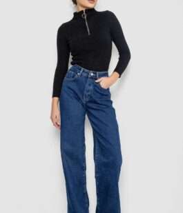 Джинсы женские утепленные Palazzo, цвет синий, 207RV230-5