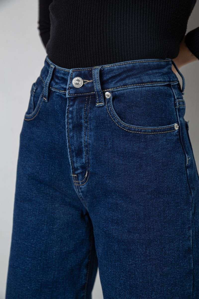Джинсы женские утепленные Palazzo, цвет синий, 207RV230-5 — изображение 5