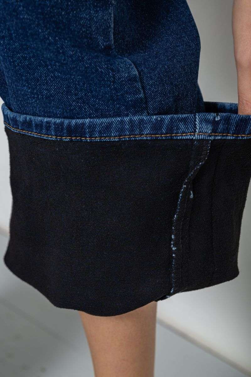 Джинсы женские утепленные Palazzo, цвет синий, 207RV230-5 — изображение 6