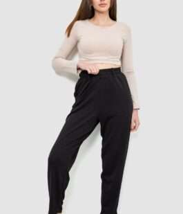 Штаны женские MOM, цвет черный, 102R5246