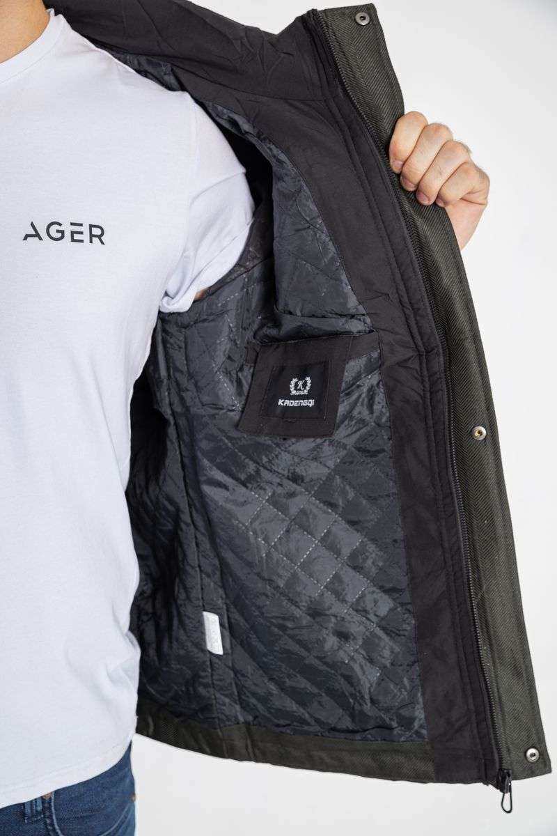 Куртка мужская демисезонная, цвет хаки, 214R22013 — изображение 6