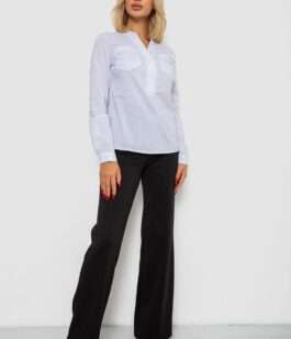 Блуза однотонная, цвет белый, 230RP-96