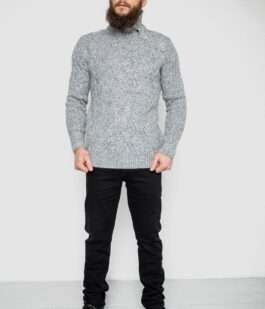 Кофта мужская на пуговицах 14R10336, цвет Серый