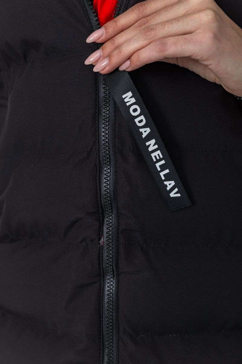 Куртка женская двусторонняя, цвет черно-красный, 129R818-555 — изображение 5