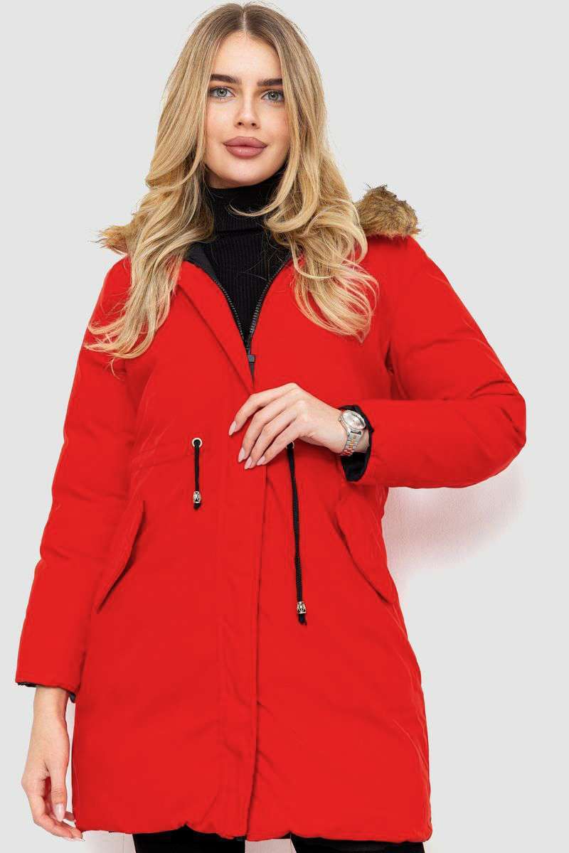 Куртка женская двусторонняя, цвет черно-красный, 129R818-555 — изображение 9