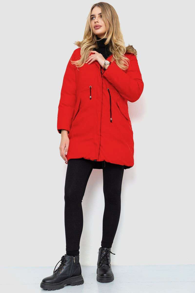 Куртка женская двусторонняя, цвет черно-красный, 129R818-555 — изображение 10