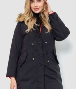 Куртка женская двусторонняя, цвет красно-черный, 129R818-555