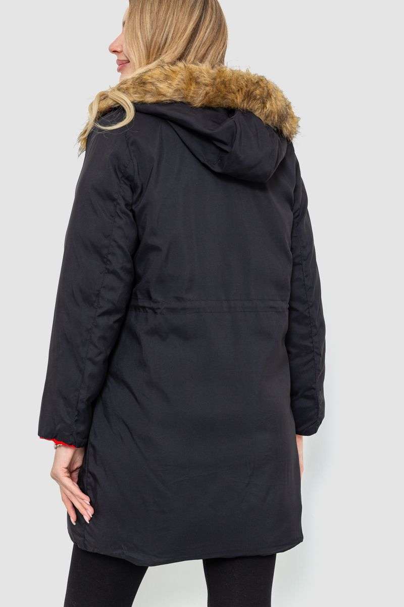 Куртка женская двусторонняя, цвет красно-черный, 129R818-555 — изображение 4