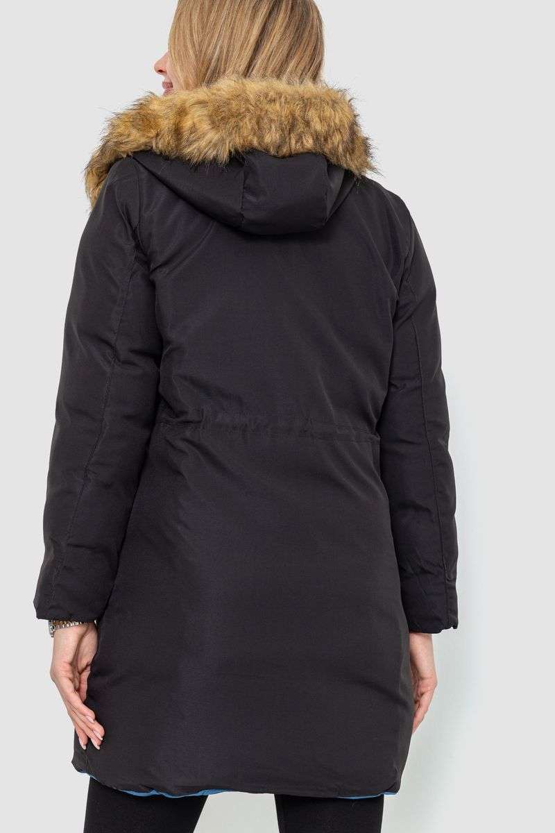 Куртка женская двусторонняя, цвет сине-черный, 129R818-555 — изображение 4