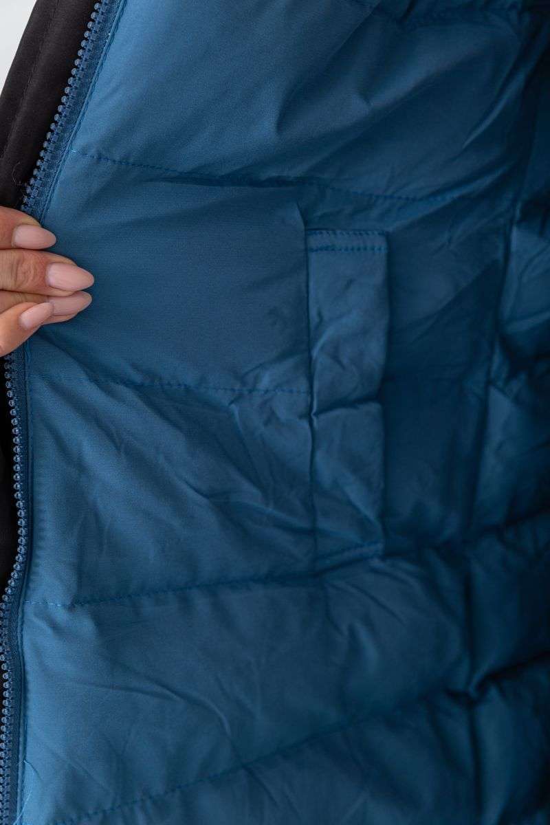 Куртка женская двусторонняя, цвет сине-черный, 129R818-555 — изображение 7