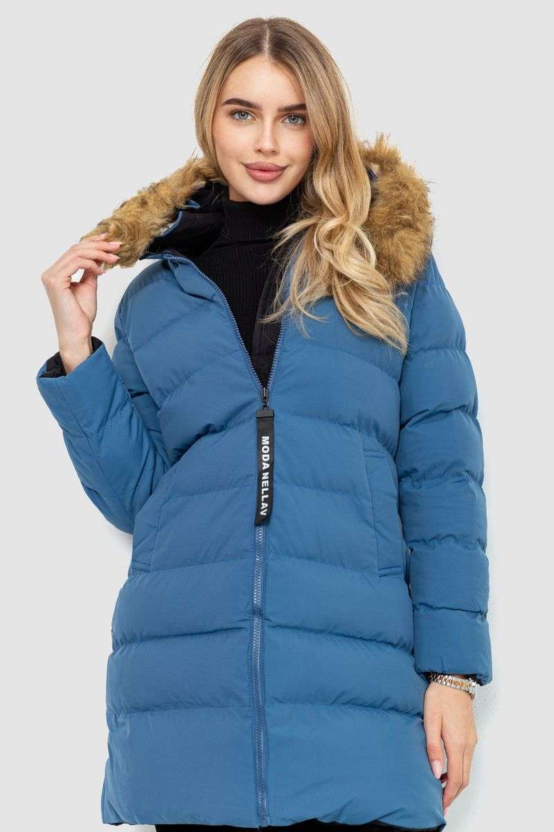 Куртка женская двусторонняя, цвет сине-черный, 129R818-555 — изображение 8