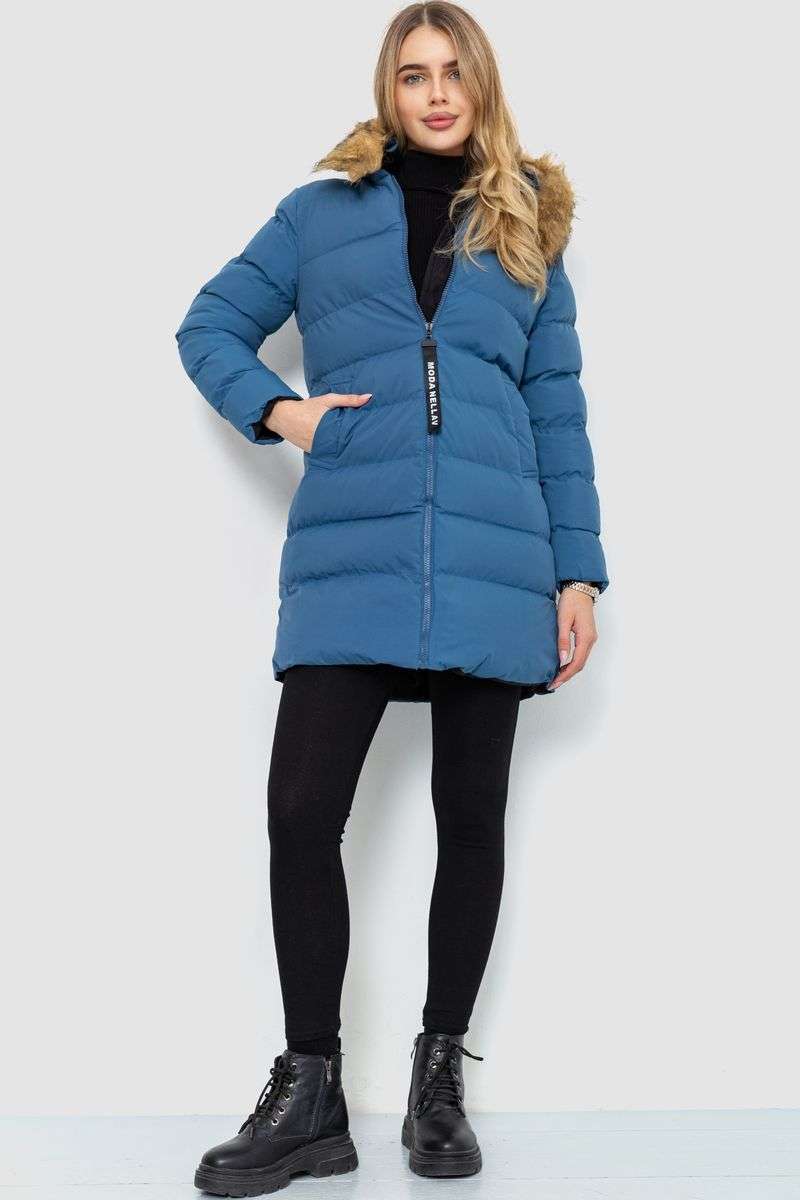 Куртка женская двусторонняя, цвет сине-черный, 129R818-555 — изображение 9